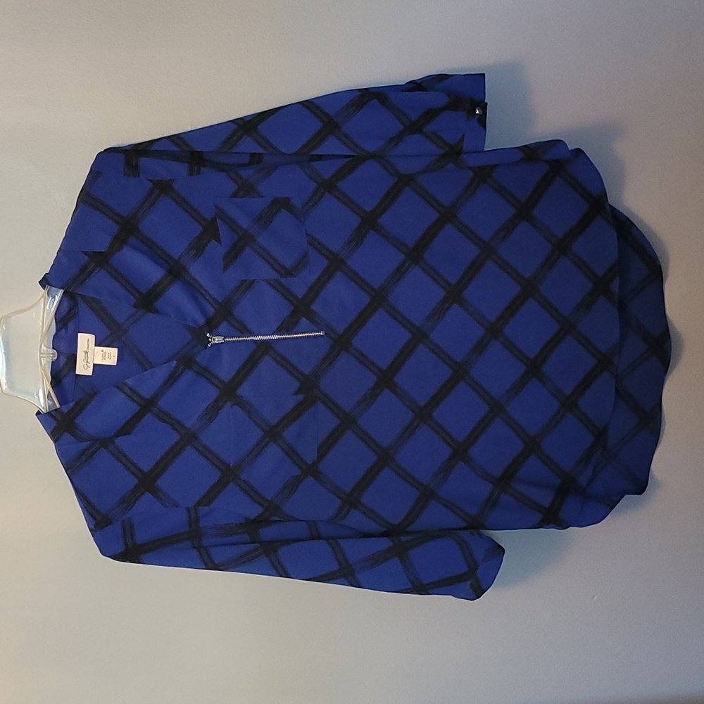 Jaclyn Smith 3/4 Sleeve Blue Top | Size Lg